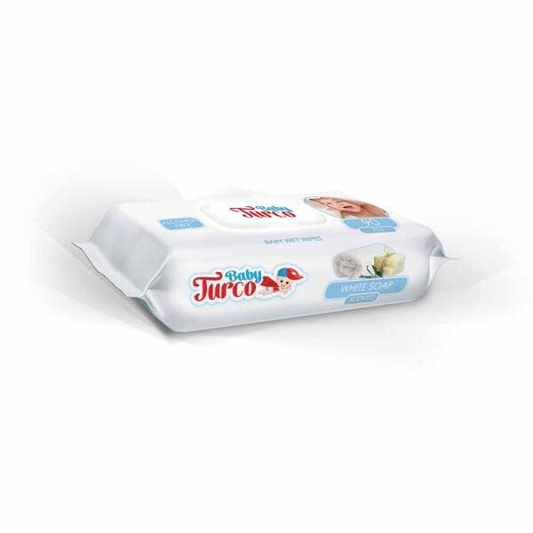 Baby Turco Beyaz Sabun Islak Havlu 90 Adet