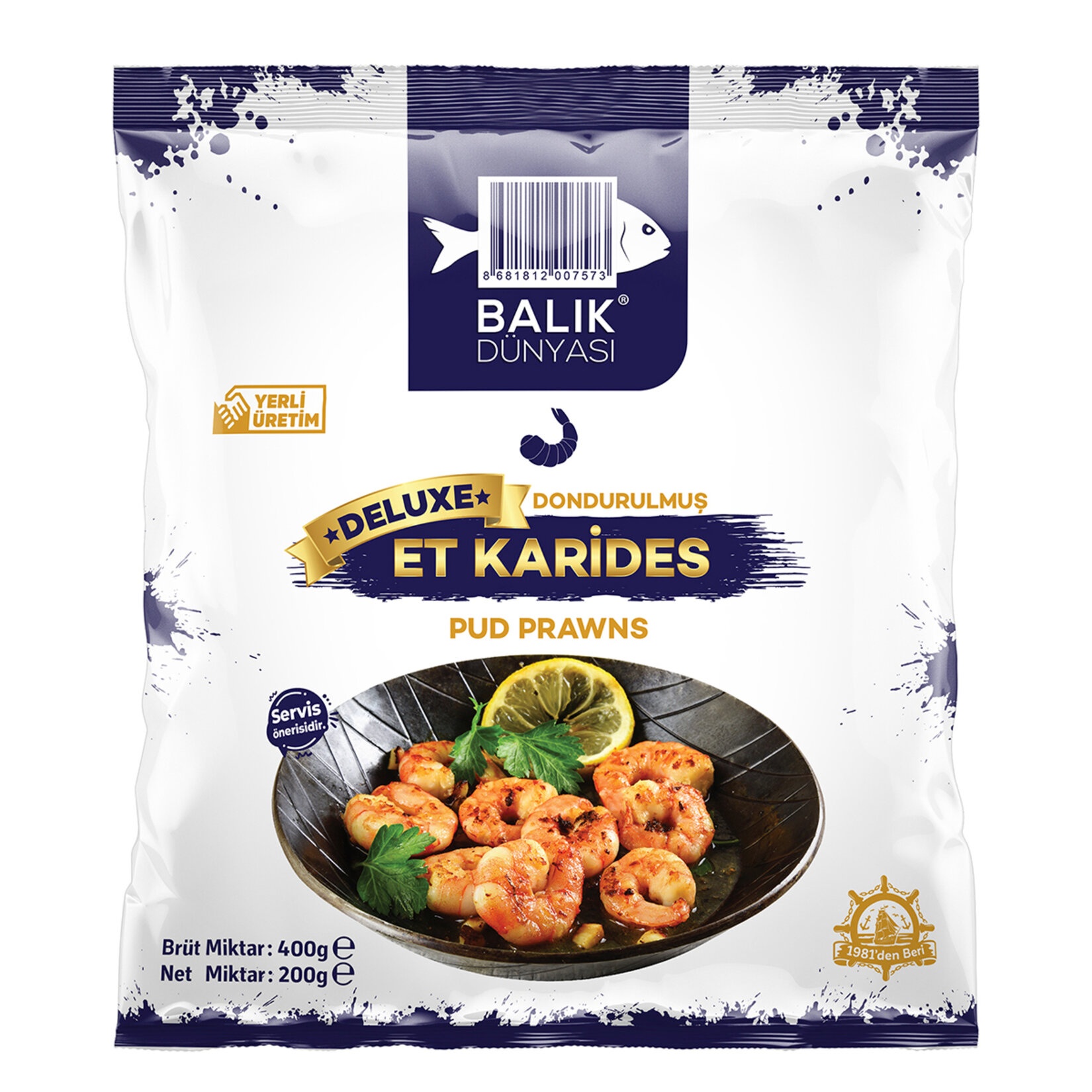 Balık Dünyası Deluxe Karides 400 Gr