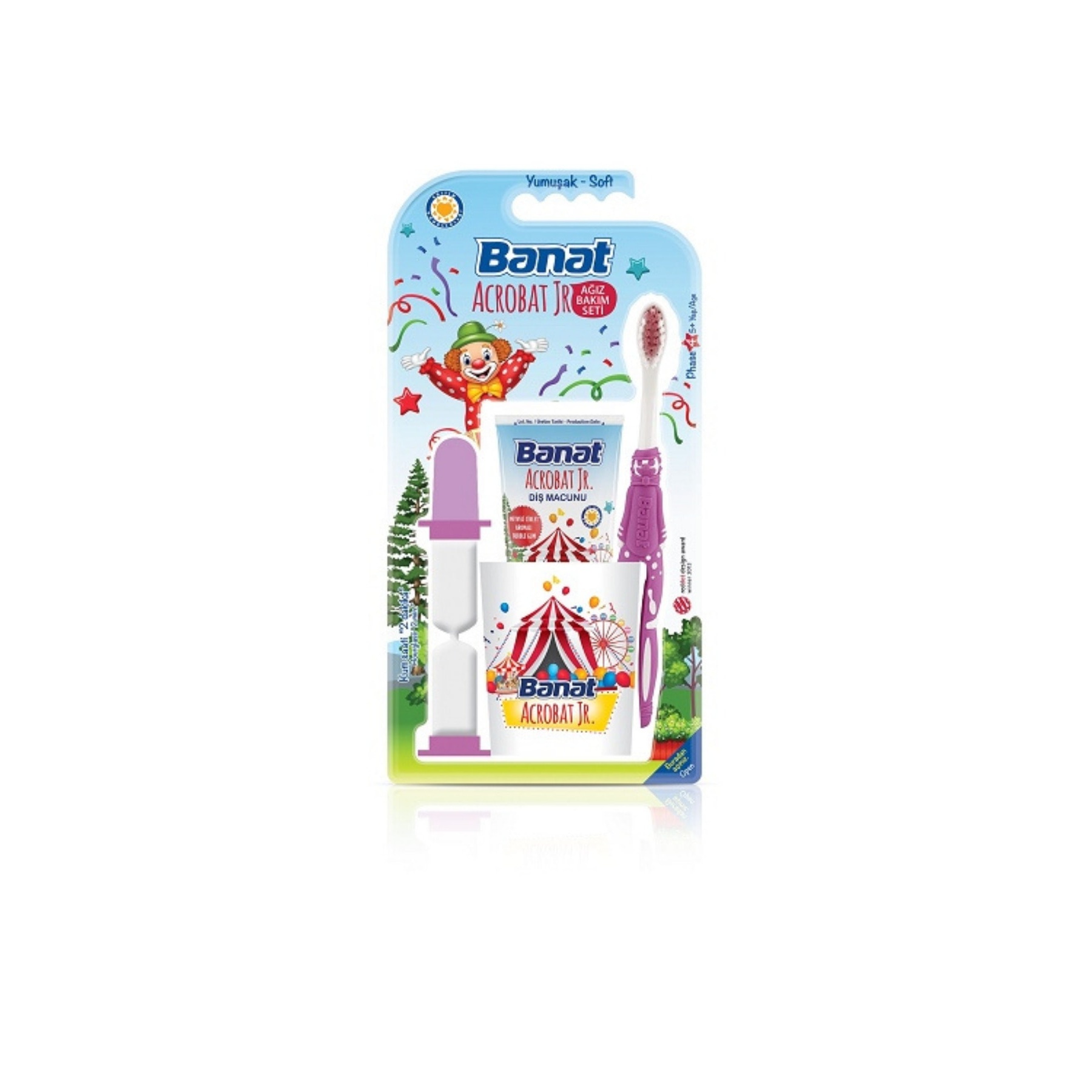 Banat Acrobat Junior Çocuk Ağız Bakım Seti 1 Adet