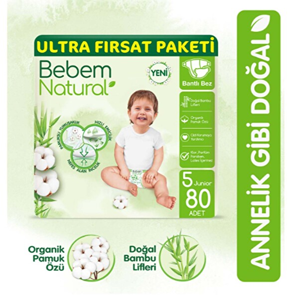 Bebem Ultra Fırsat Junior 5 Numara 80 Adet