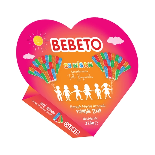 Bebeto Kalpli Kutu Yumuşak Şeker 228 Gr