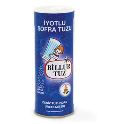 Billur İyotlu Tuzluklu Tuz 125 Gr