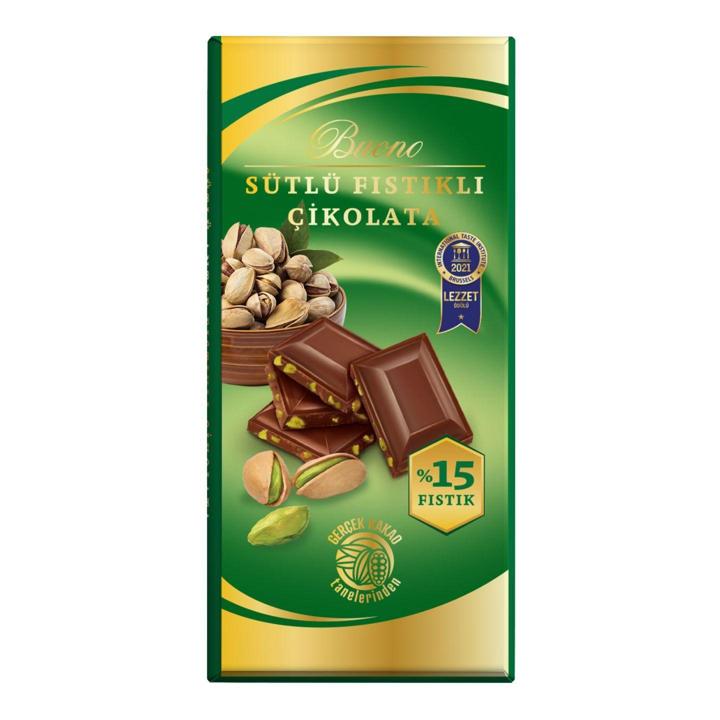 Buono Antep Fıstıklı Tablet Çikolata 80 Gr