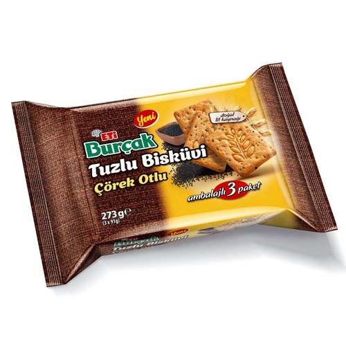 Burçak Bisküvi Tuzlu Çörekotlu 273 GR