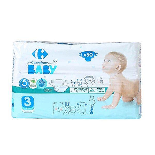 Carrefour Baby 3 Midi 50 Adet