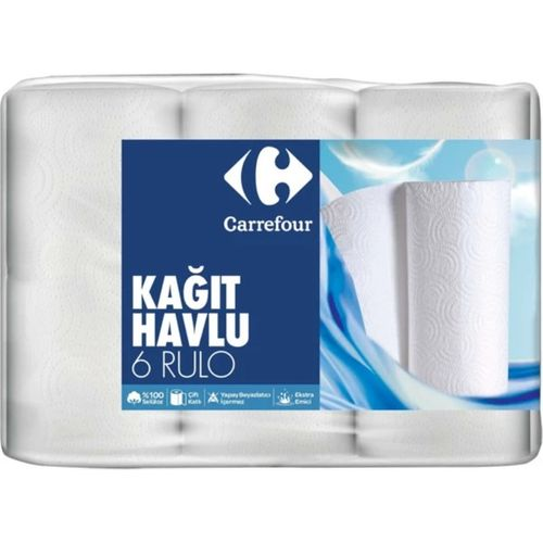Carrefour Çift Katlı Kağıt Havlu 6 Adet