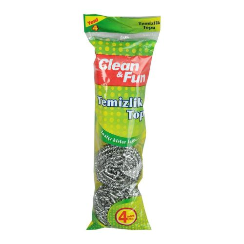 Clean & Fun Bulaşık Ovma Teli 4 x 20 GR