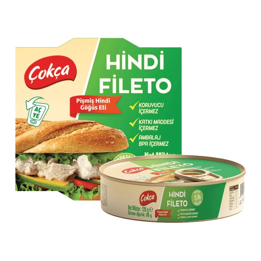 Çokça Konserve Hindi Fileto 120 Gr
