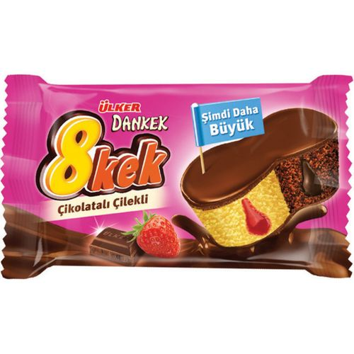 Dankek 8 Kek Çikolatalı Çilekli 55 Gr