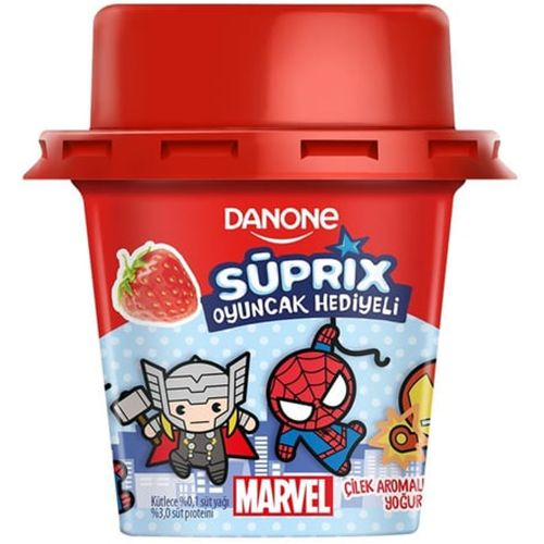 Danone Süprix Çilekli Meyveli Yoğurt 90 Gr