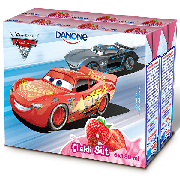Disney Çilekli Süt 6x180 Ml
