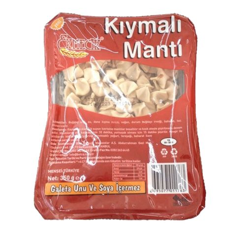 Ekmecik %100 Dana Eti Taze Mantı 350 Gr