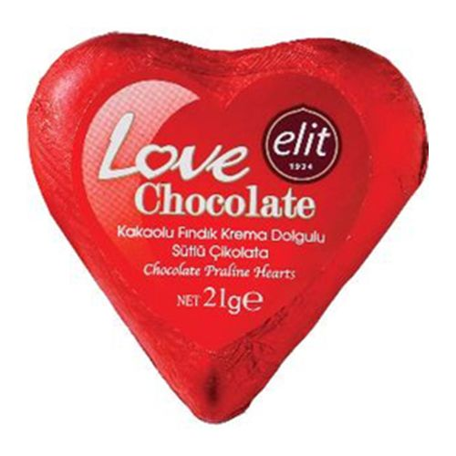 Elit Love Kalp Çikolata 21 Gr