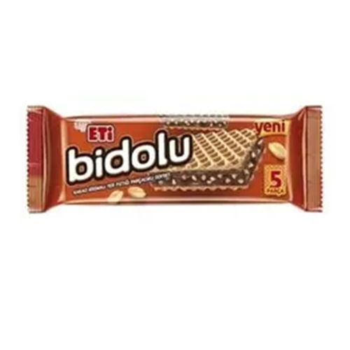 Eti Bidolu Fındık Kremalı Yer Fıstıklı Gofret 81 Gr