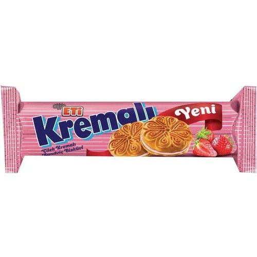 Eti Bisküvi Çilek Kremalı 61 GR