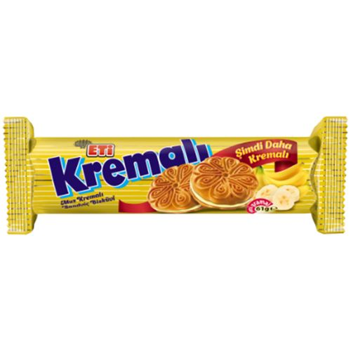 Eti Kremalı Muzlu Bisküvi 61 Gr