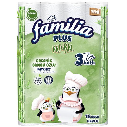 Familia Kağıt Havlu 3 Katlı Natural 16 Adet