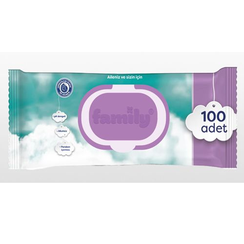 Family Islak Havlu 100lu Adet