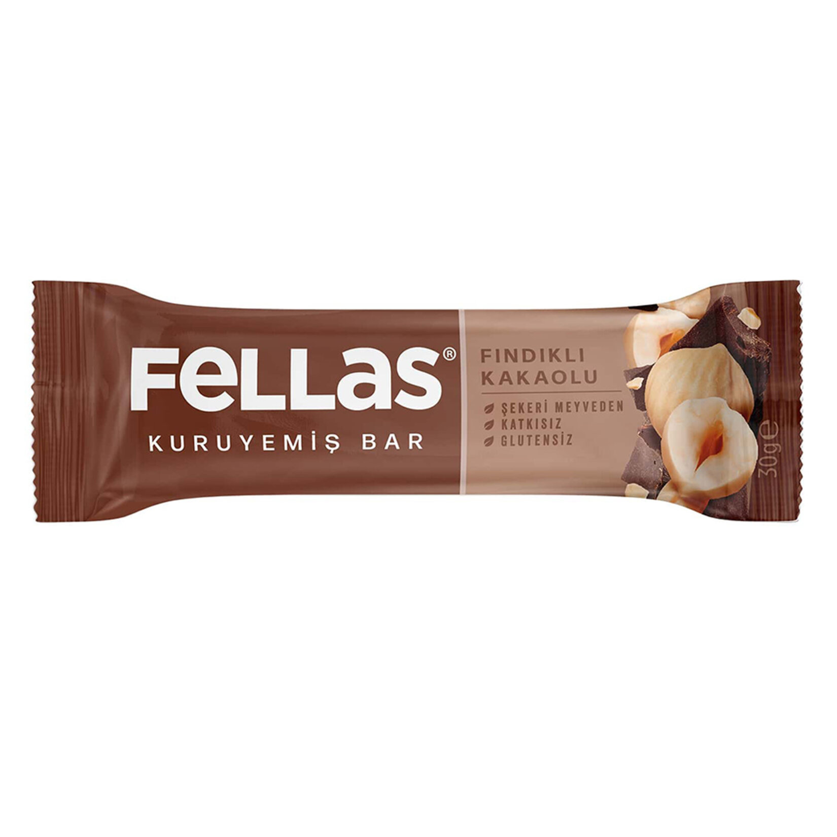 Fellas Fındıklı Kakaolu Kuruyemiş Bar 30 Gr