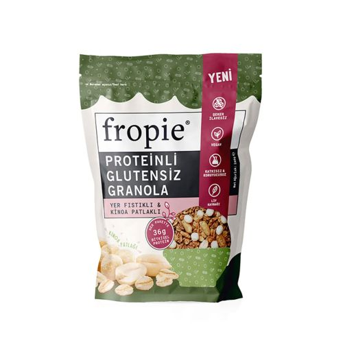 Fropie Protein Yer Fıstıklı ve Kinoa Granola 240 Gr