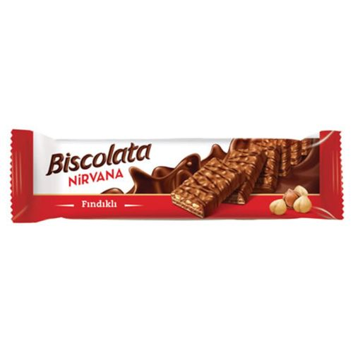 Gofret Fındıklı 12'li 100 Gr Biscolata Nirvana