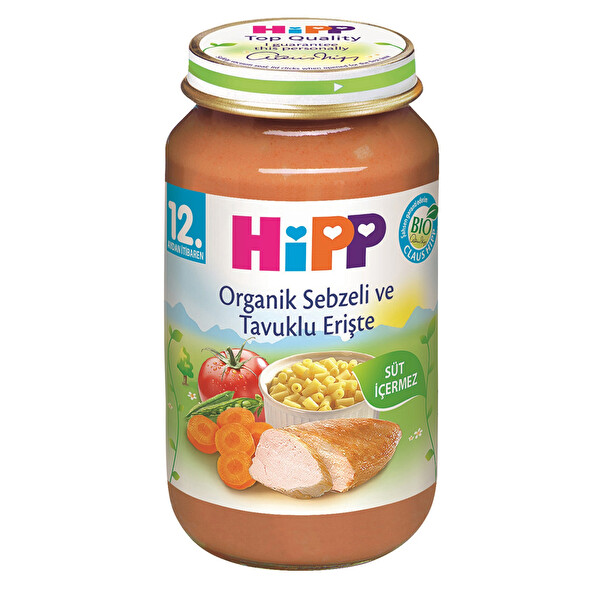 Hipp Org.sebzeli Tavuklu Erişte 220 Gr