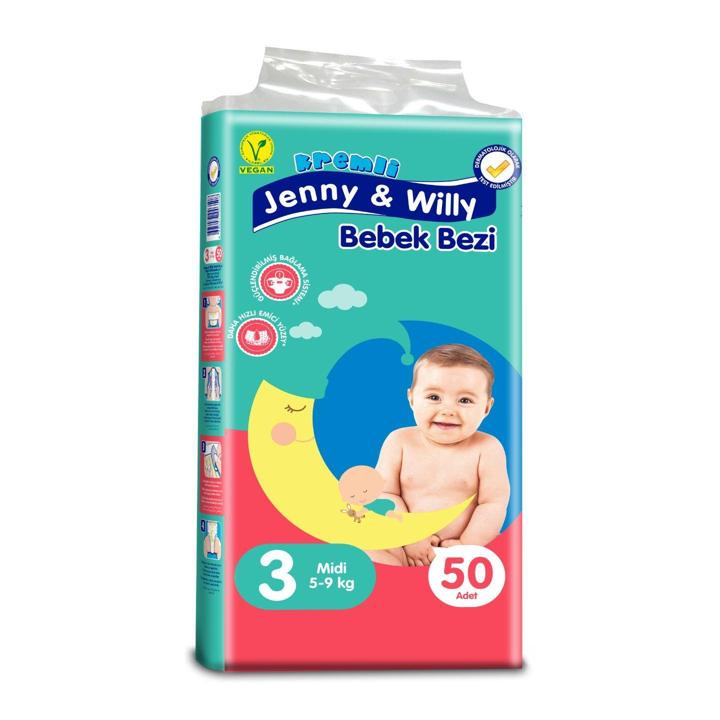 Jenny & Willy Midi Cocuk Bezi 50li Adet