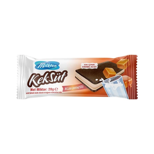 Kek Süt Dolgulu Karamelli 28 G Milkten