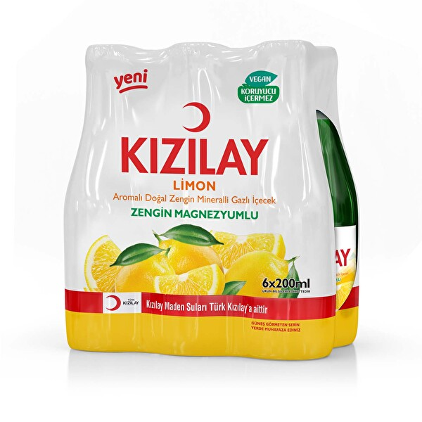 Kızılay Limon Aromalı 6x200 Ml