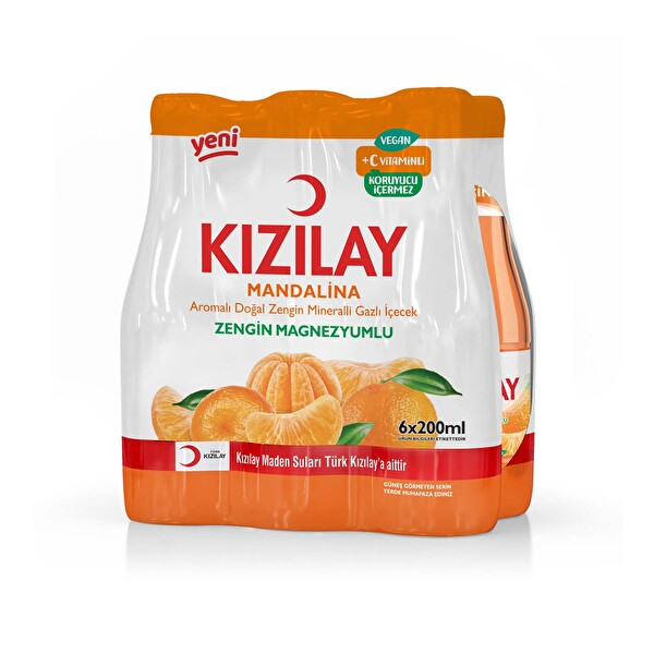 Kızılay Maden Suyu Mandalına 200 Ml 6 Lı