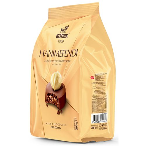 Konak Hanımefendi Çikolata Süt&fındık Parçalı 300 Gr