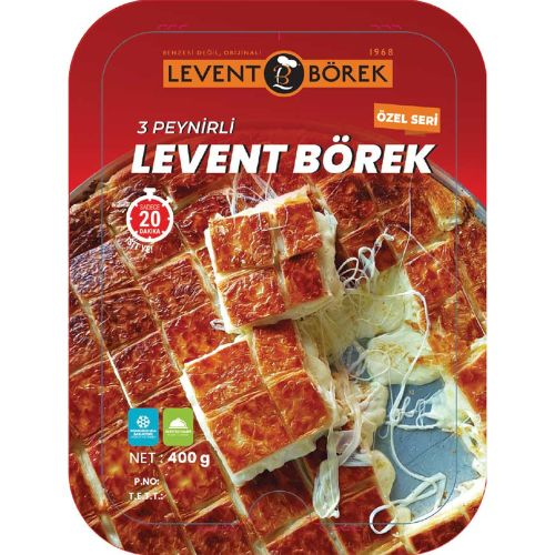 Leventbörek Dondurulmuş 3 Peynirli Börek 400 Gr