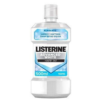 Listerine Advanced White Hafif Tat 500 Ml