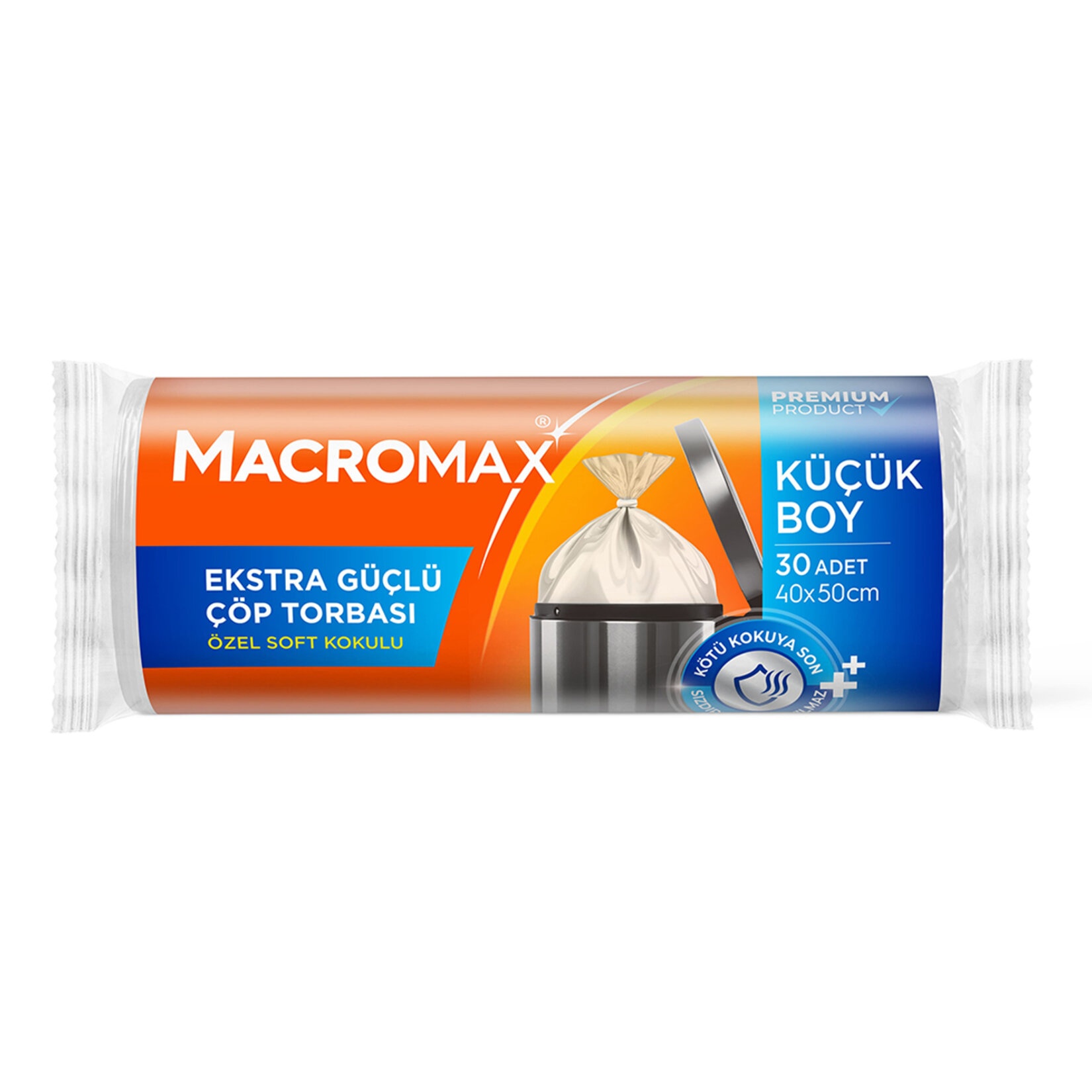 Macromax Extra Güçlü Çöp Torbası Küçük Boy 30 Adet