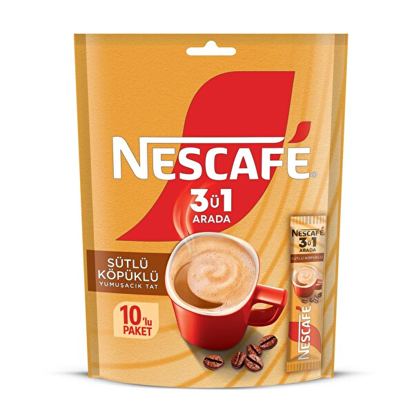 Sütlü Köpüklü 3ü1 Arada 10 Adet ve Latte 9 Adet