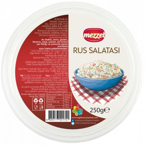 Mezzet Meze Rus Salatası 250 Gr