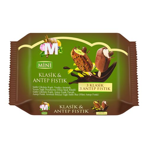 Migros Antep Fıstık & Klasik Stick Dondurma 6x60 Ml