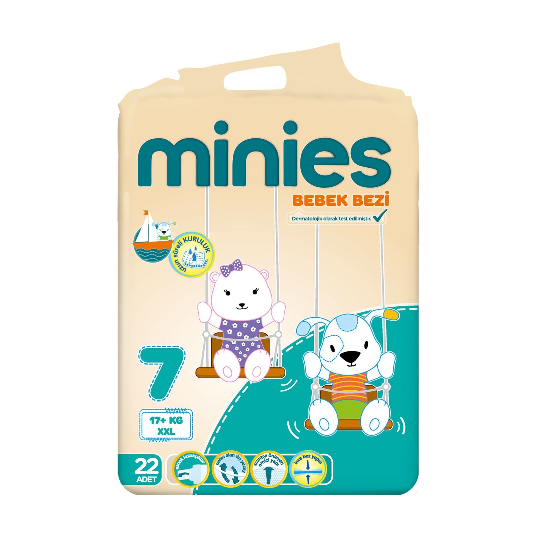 Minies XX Large 7 Beden Çocuk Bezi 22 Adet