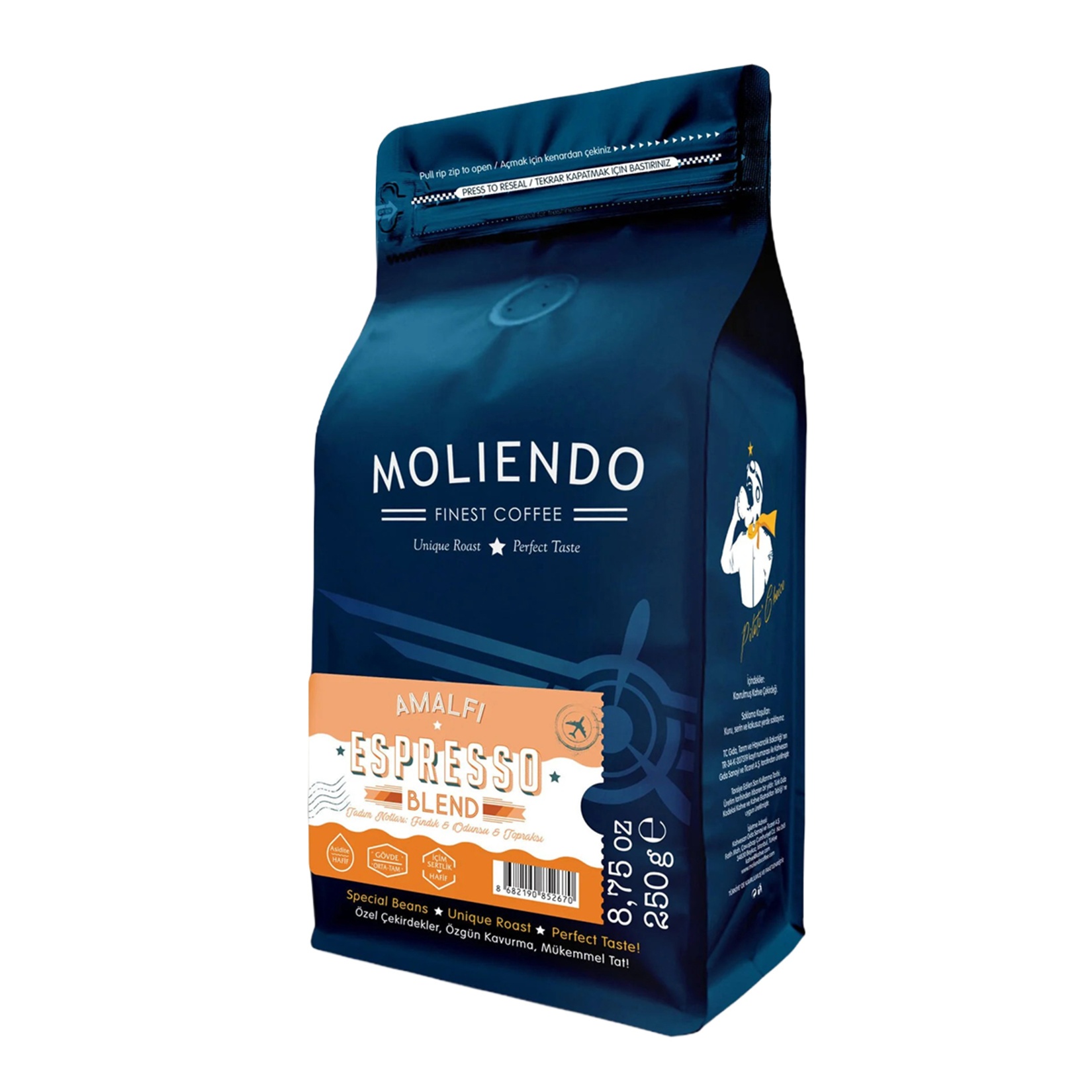 Moliendo Amalfi Espresso Blend Kahve 250 Gr