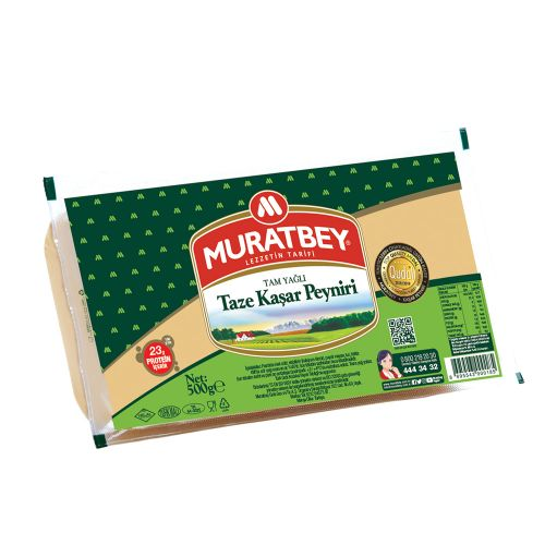 Muratbey Tam Yağlı Taze Kaşar 500 Gr