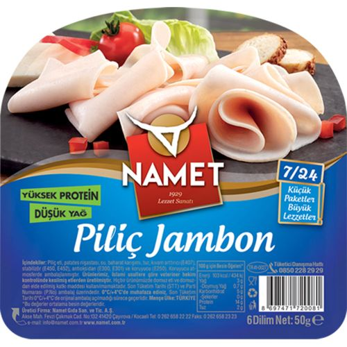 Namet Piliç Jambon 7/24 50 Gr