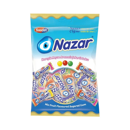 Nazar Şekerli Top Sakız 3 Adet 80 GR