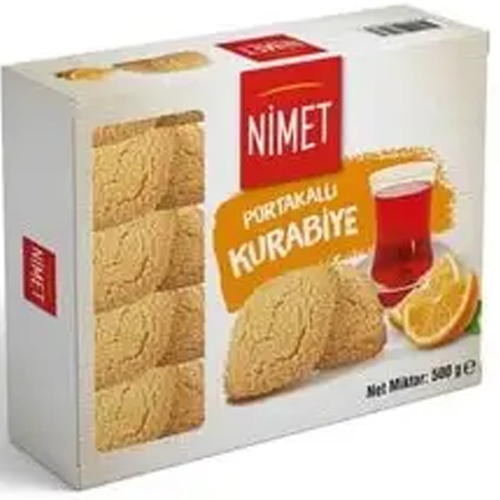 Nimet Kurabiye Portakal Aromalı 500 Gr