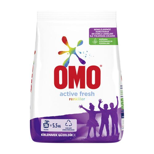 Omo Active Fresh Renkliler 5,5 KG