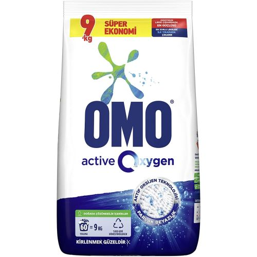 Omo Toz Deterjan Renkli Beyaz 9 Kg