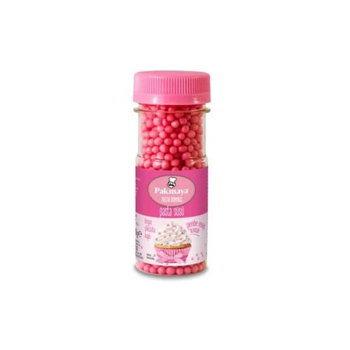 Pakmaya Pasta Süsü Pembe Boncuk 50 Gr