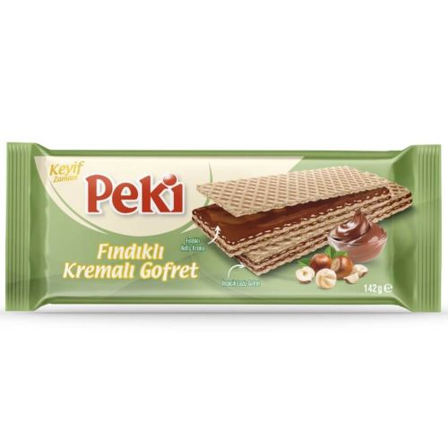 Peki Fındıklı Kremalı Gofret 142 Gr