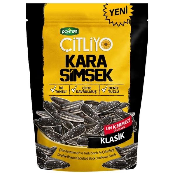 Peyman Çitliyo Kara Şimşek Klasik Ayçekirdek 120 Gr
