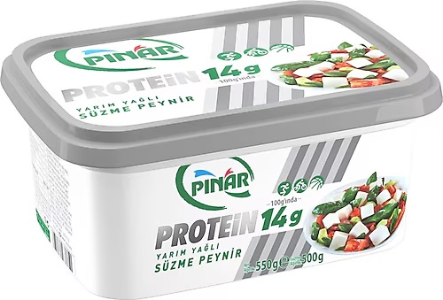 Pınar Yüksek Proteinli Süzme Peynir 500 Gr