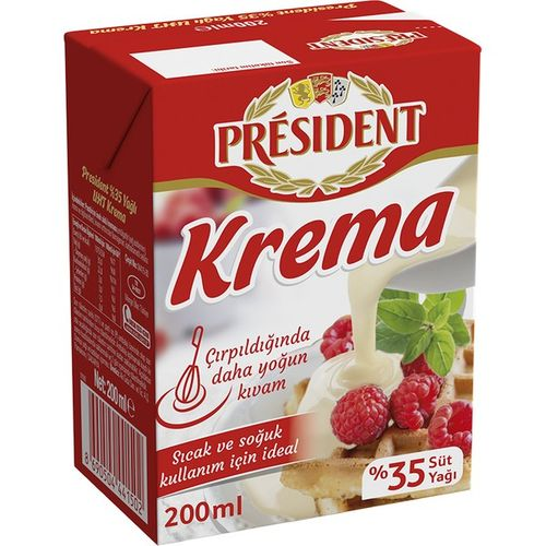 Presıdent Krema %35 Yağlı 200 Ml